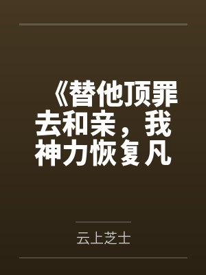《替他顶罪去和亲，我神力恢复凡夫疯了》封面