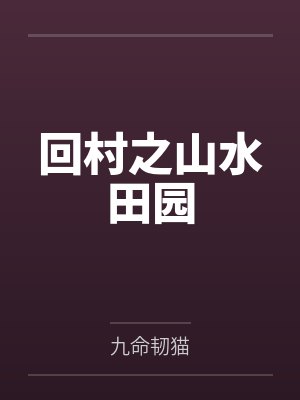 回村之山水田园封面