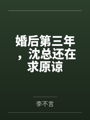 婚后第三年，沈总还在求原谅封面