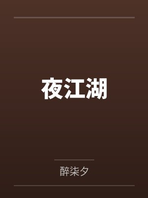 张辂蒋瓛夜江湖封面