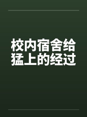 校内宿舍给猛上的经过封面