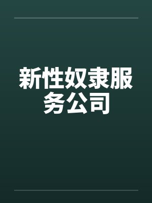 新性奴隶服务公司封面