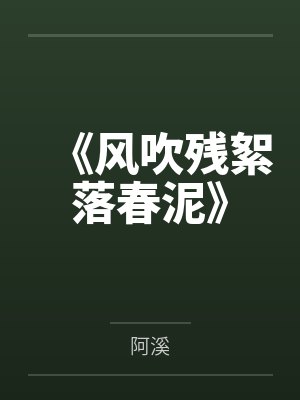 《风吹残絮落春泥》封面