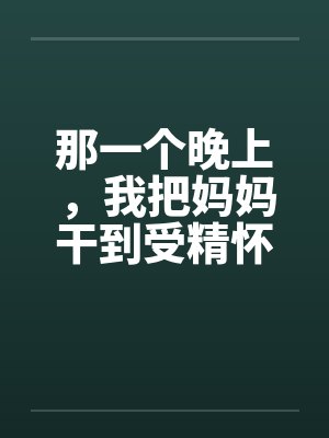 那一个晚上，我把妈妈干到受精怀孕笔趣阁无弹窗封面