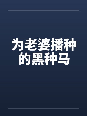 为老婆播种的黑种马封面